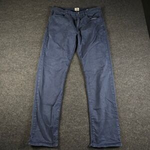 Flint & Tinder Straight Fit 365 Pants Navy Blue Cotton Stretch Chino Men's 34x32